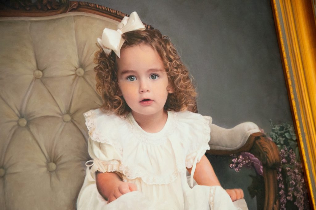 Photograph to oil portrait